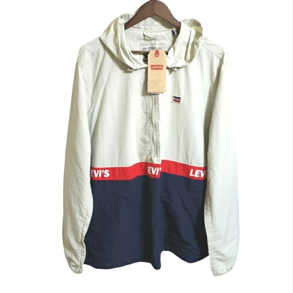 Levi's Retro Color Block Popover Jacket Men's Size XL NWT - Picture 2 of 14